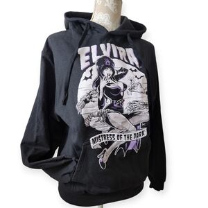 Kreepsville Elvira Mistress Of The Dark Movie 90s Horror Unisex Black Hoodie S